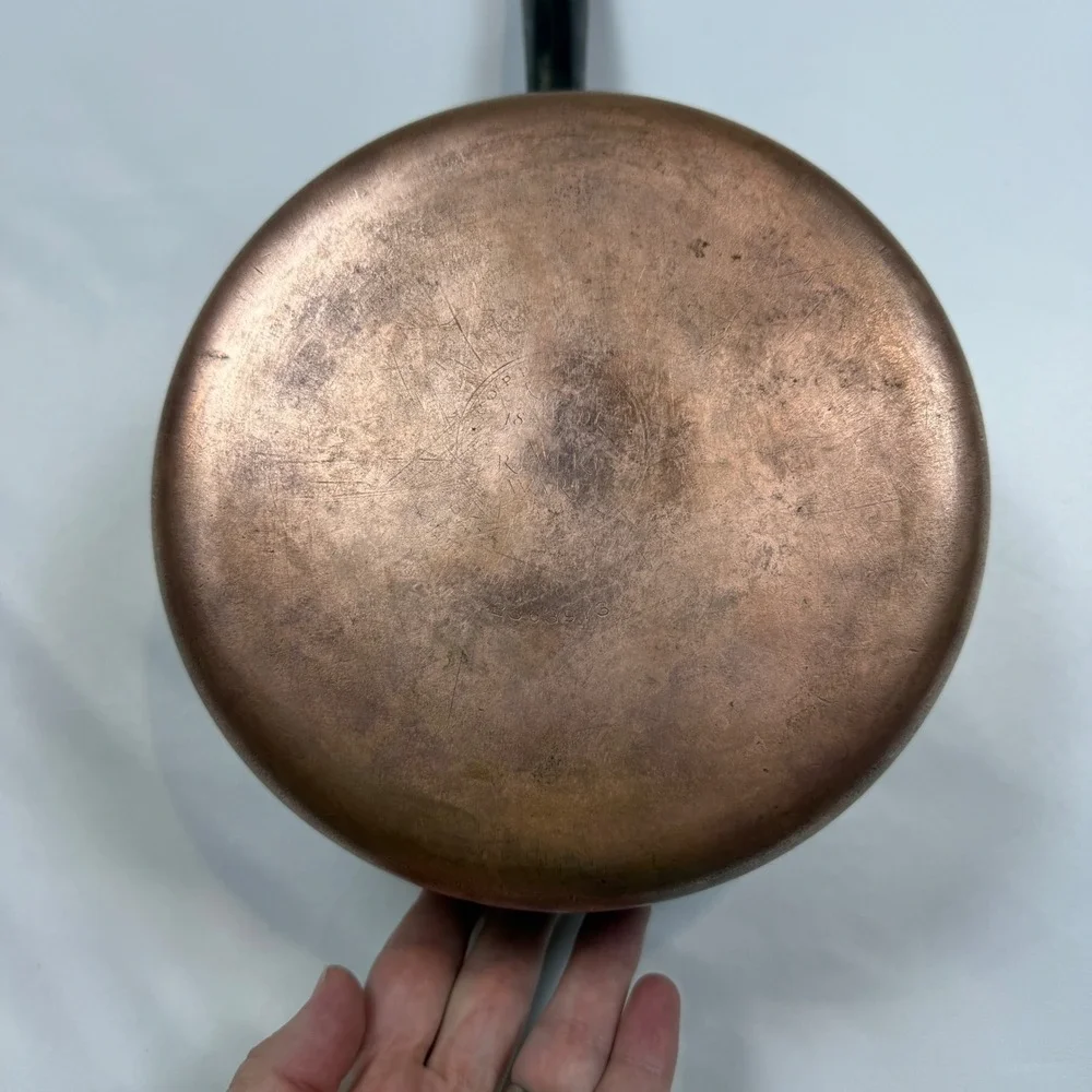 Vintage Revere Ware Copper Bottom 2 Qt Saucepan Pot w/ Lid 7.25